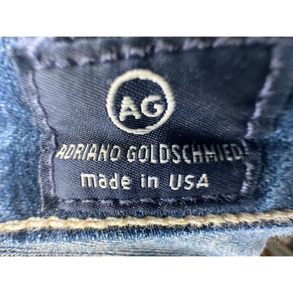 AG Adriano Goldschmied Womens 27 The Malibu Bermuda Denim Shorts Stretch Jean - Picture 7 of 8